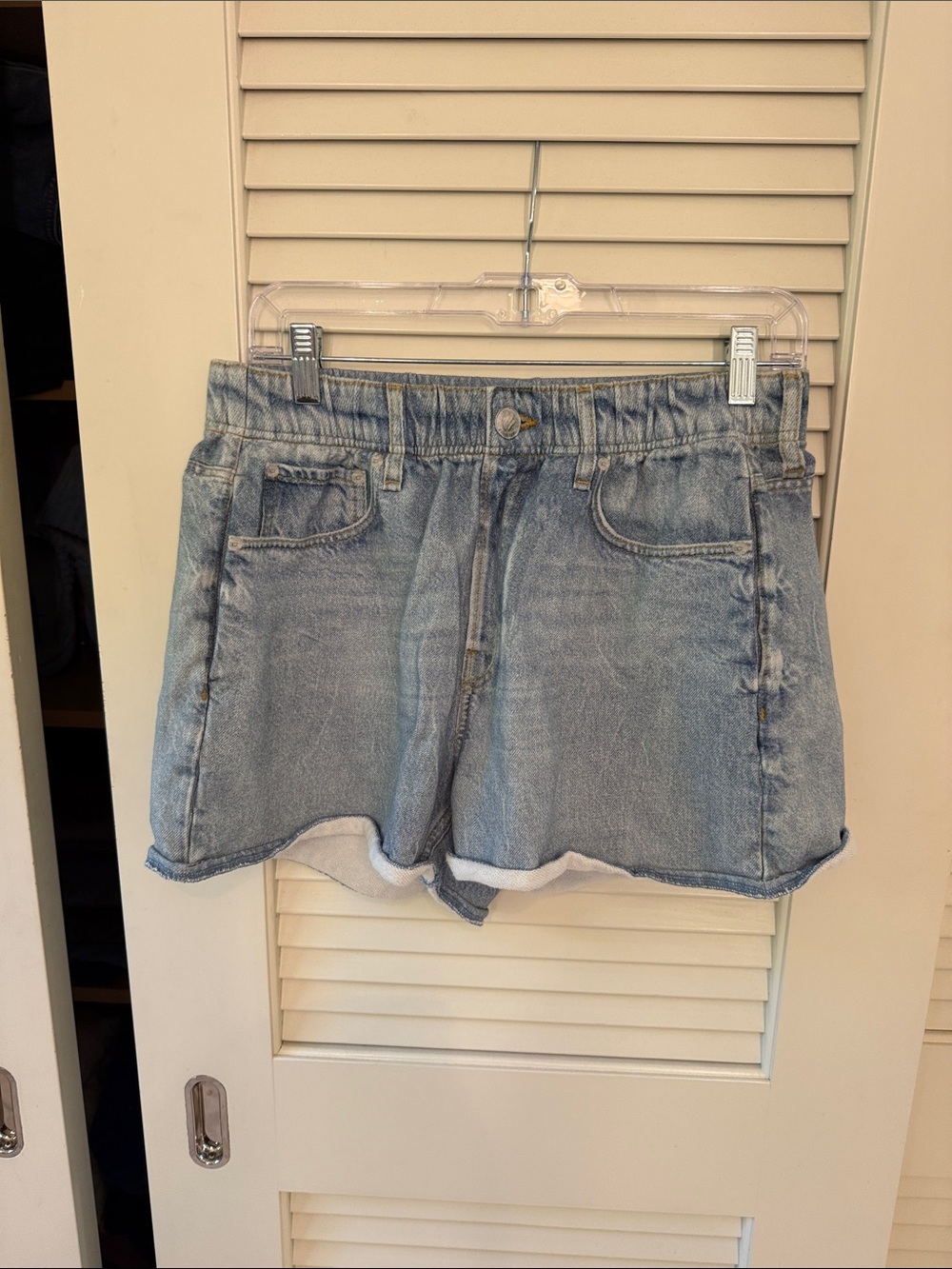 Rag and Bone Miramar Denim Look sweat pant shorts  Sz M New with tags